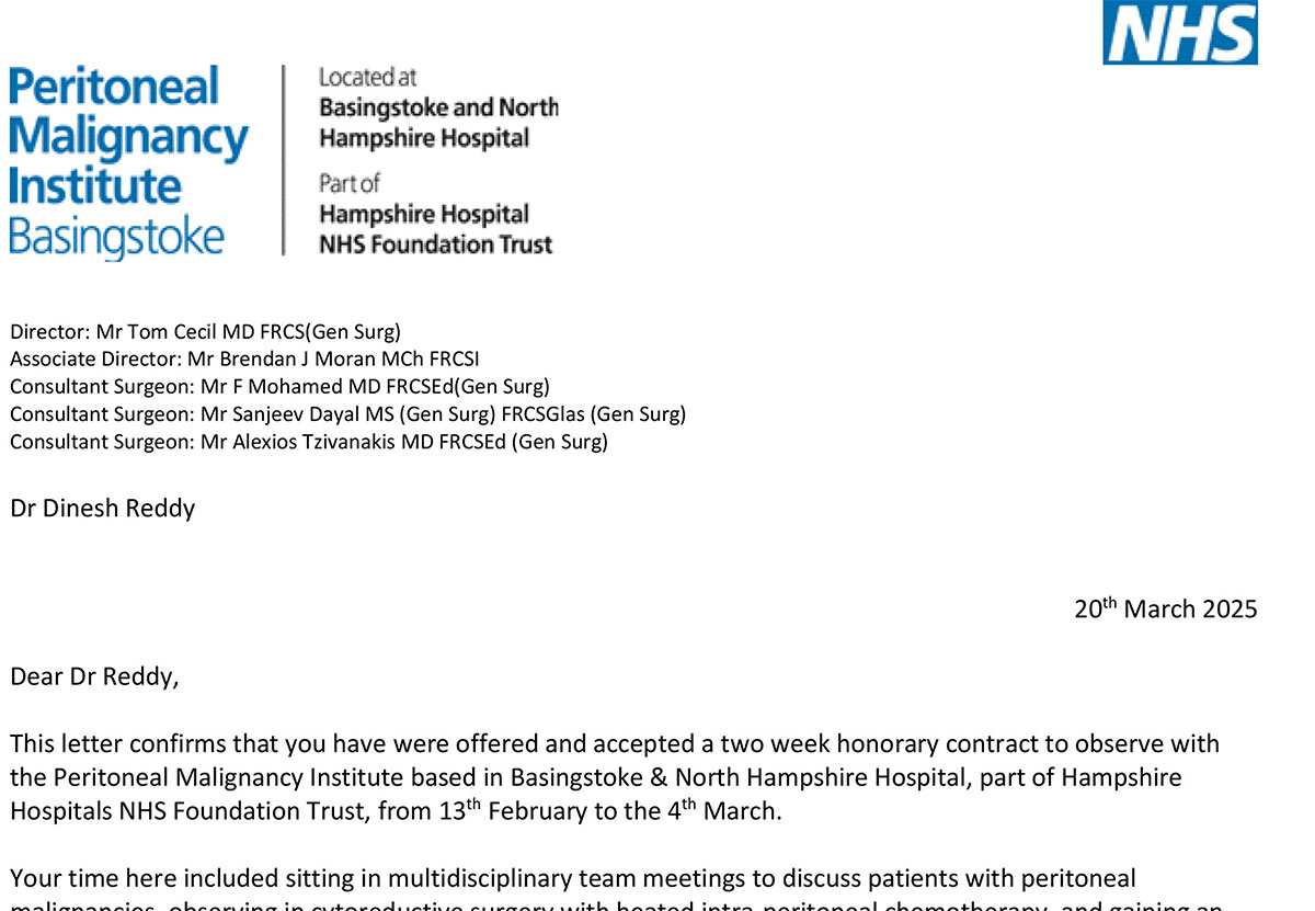 DR Confirmation Letter